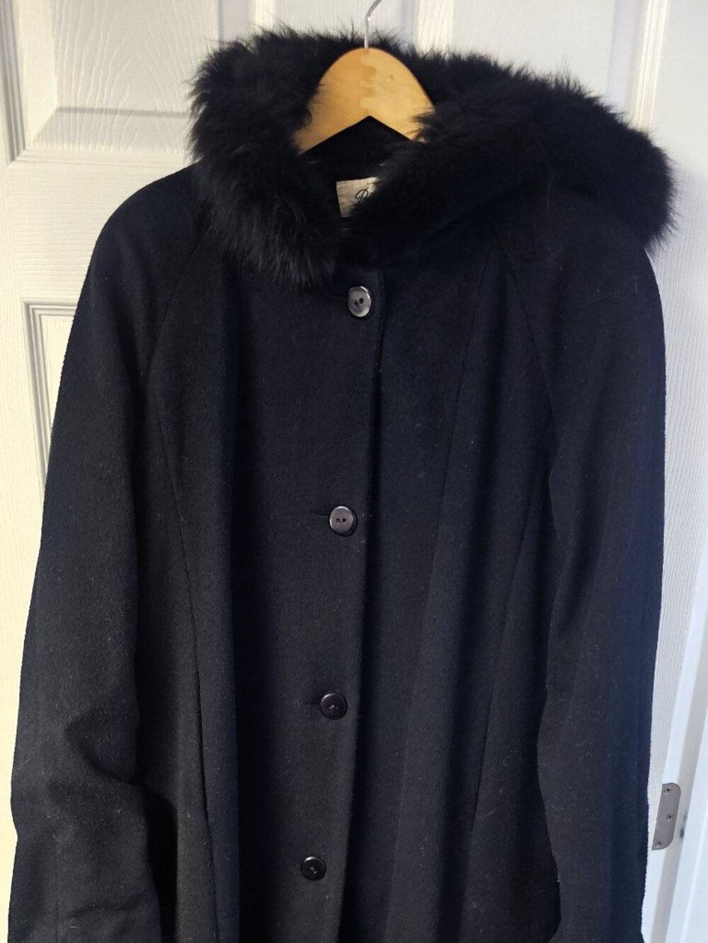 Vintage Beau Brem Wool Coat with Genuine Fox Fur Trim | Size 6 | Made in USA